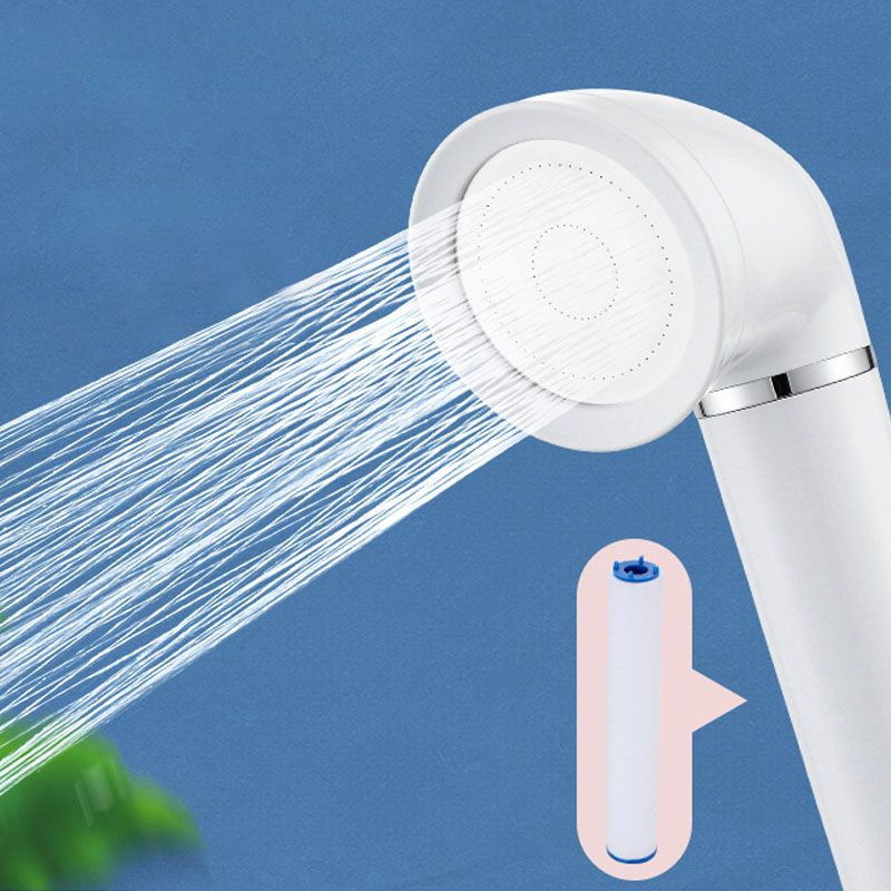Sikunuo | White round shower head plastic supercharged hand shower