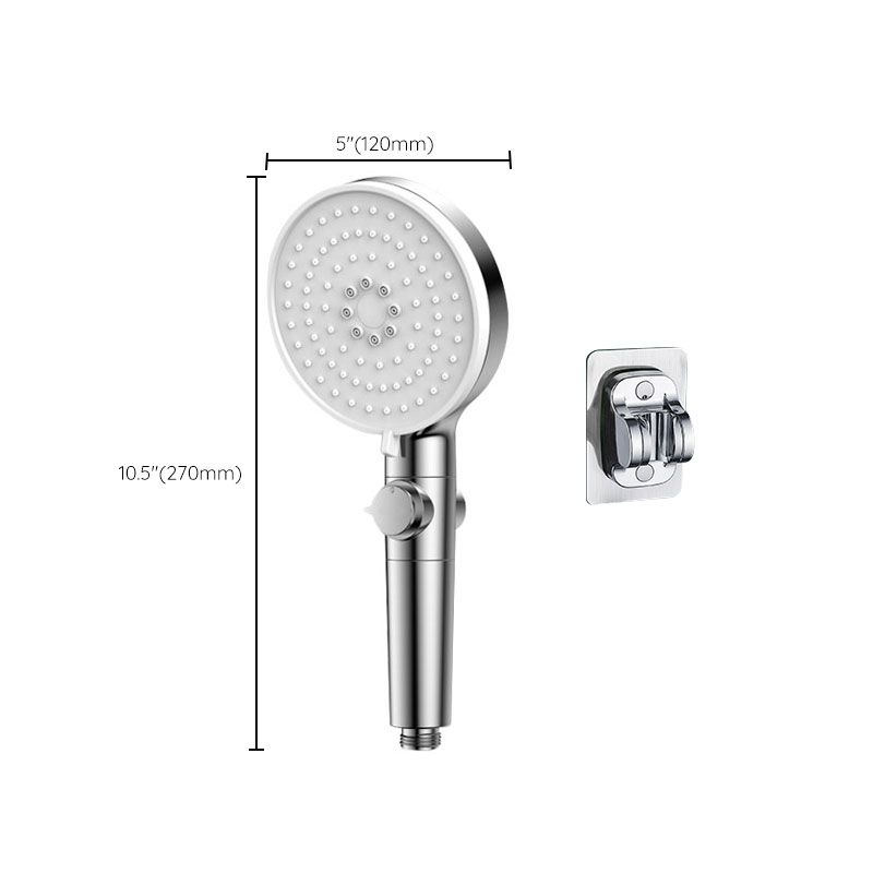Sikunuo | Contemporary Hand Shower Round Shower Head Combo in Silver