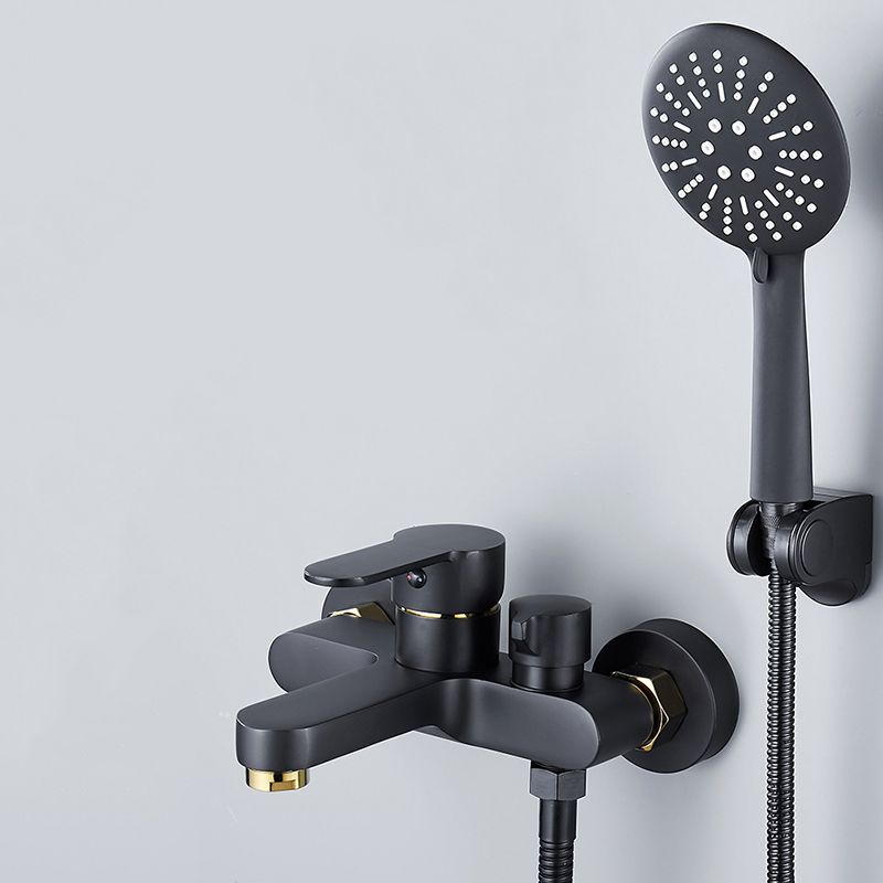 Sikunuo | Modern Bathtub Faucet Lever Handle Wall Mounted Fixed Bathtub Faucet