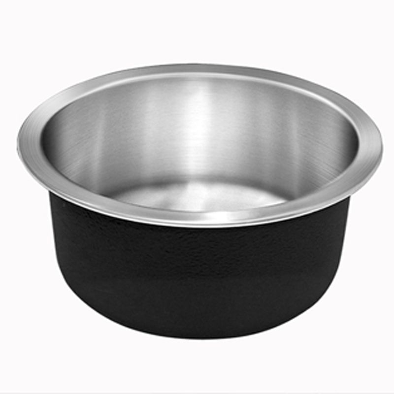 Sikunuo | Contemporary Single Bowl Kitchen Sink Round Stainless Steel Sink with Drain Strainer Set