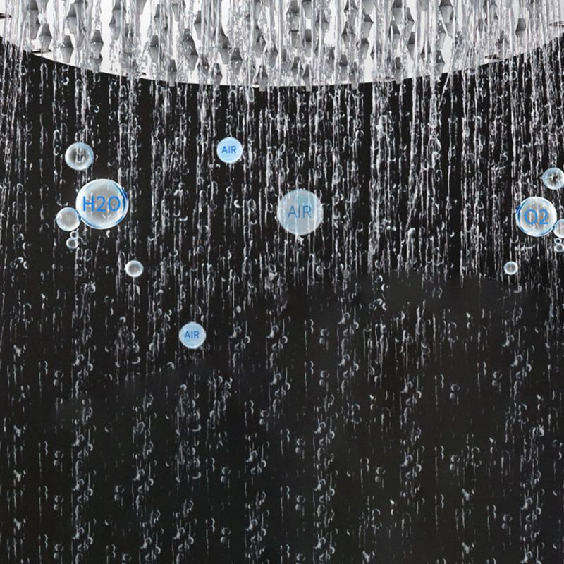 Sikunuo | Contemporary Shower Head Combination Polished Stainless Steel Ceiling Mounted Shower Head