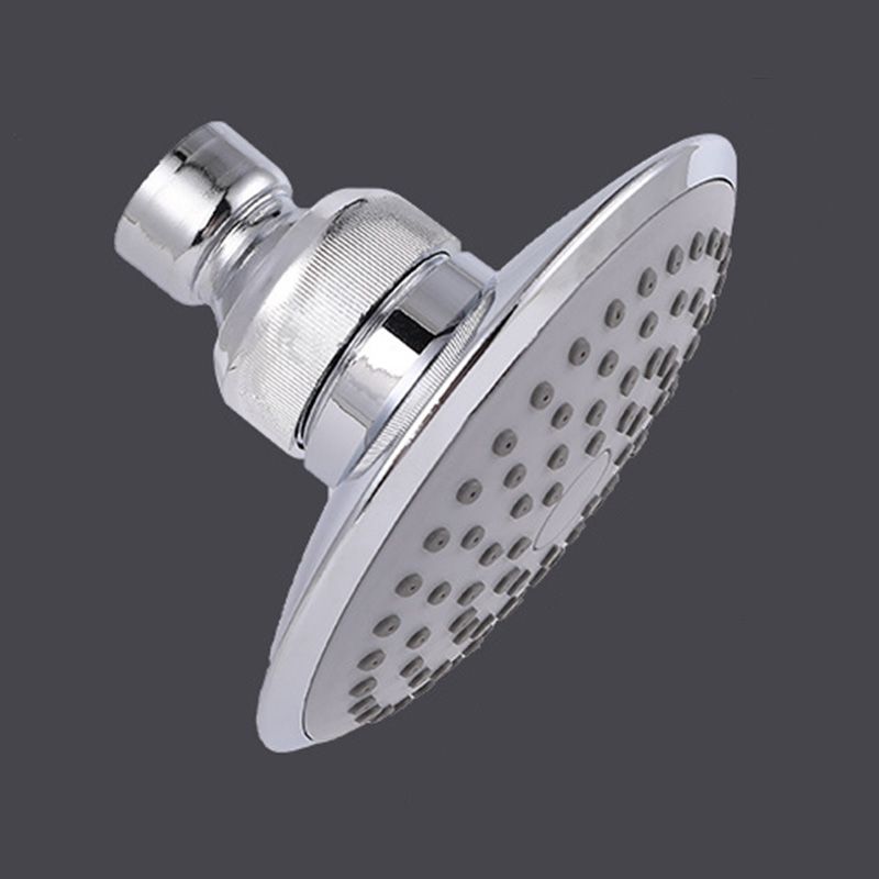 Sikunuo | Round Shape Shower Head Modern Swiveling Wall Mounted Fixed Shower Head