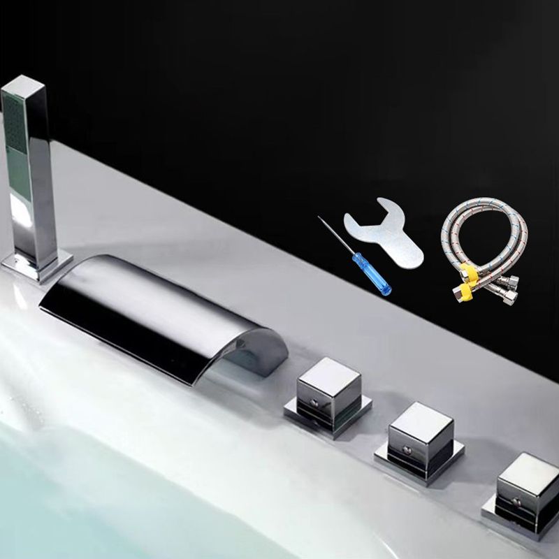 Sikunuo | Contemporary Style Bathroom Faucet Metal Deck Mounted Bathroom Faucet