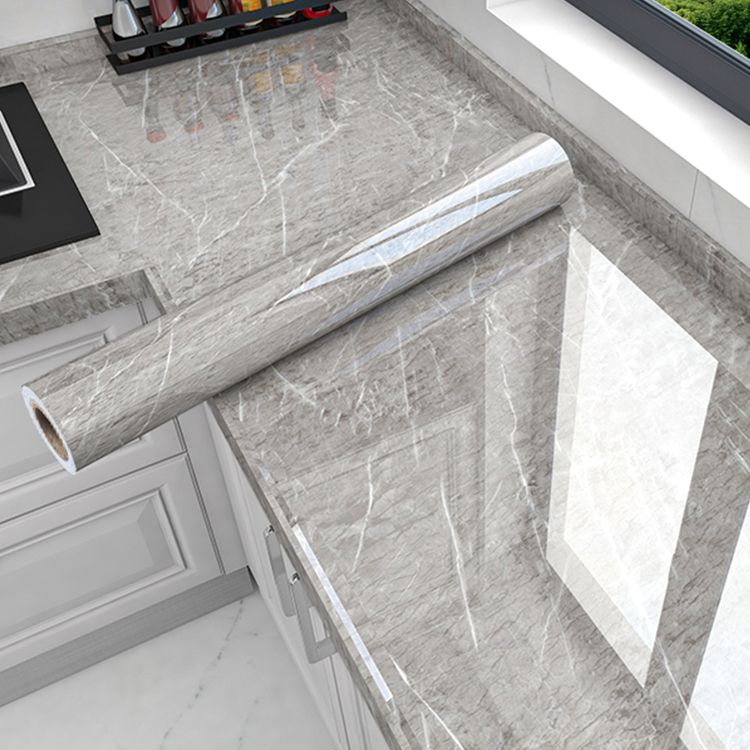 Sikunuo | Modern Peel & Stick Field Tiles Plastic Wallpaper for Kitchen Backsplash