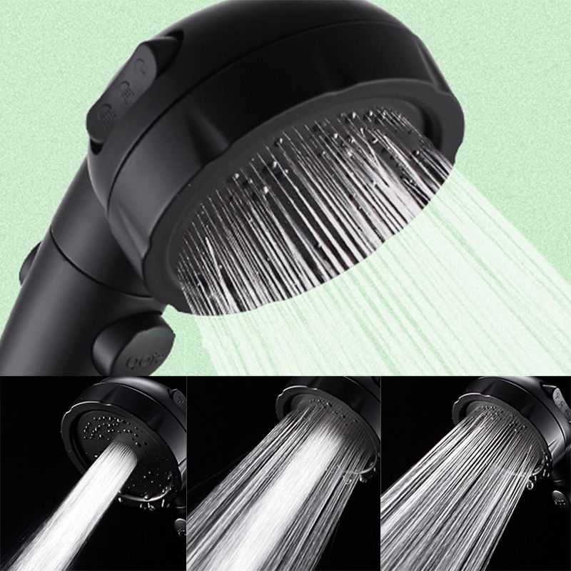 Sikunuo | Contemporary Shower Head Round Handheld Shower Head Combination in Black