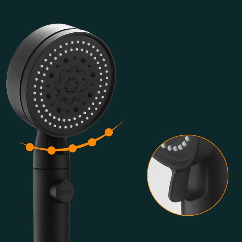 Sikunuo | Modern Shower Head Adjustable Spray Pattern Round Plastic Hand Shower