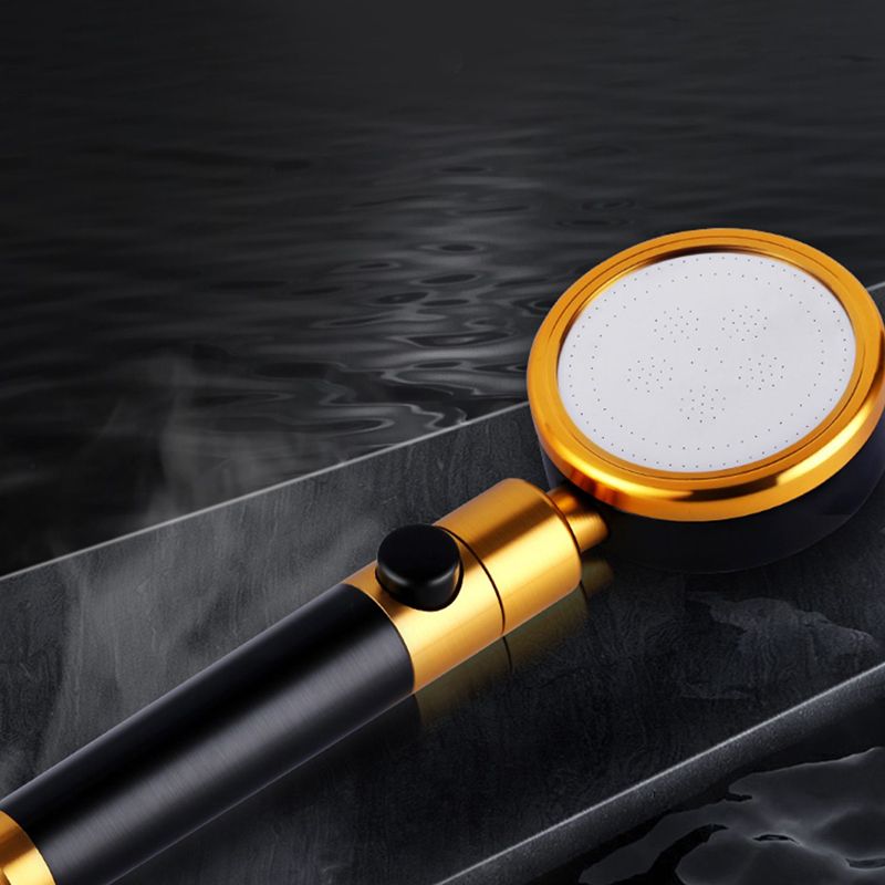 Sikunuo | Modern Metal Hand Shower in Black Water efficient round Shower Head