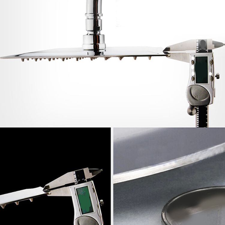 Sikunuo | Large Shower Head 304 Stainless Steel Standard Spray Pattern Fixed Shower Head