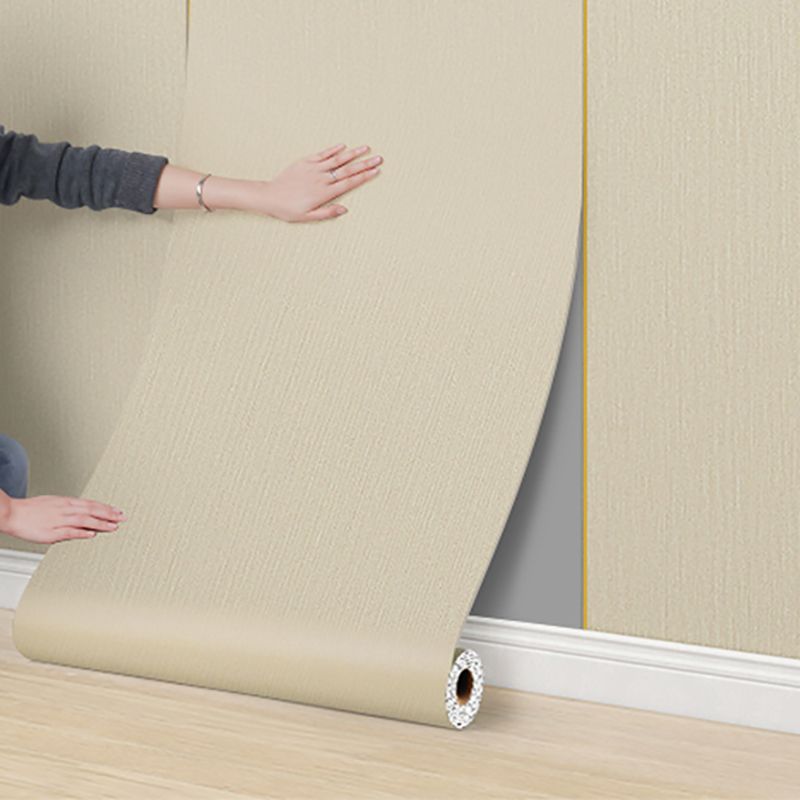 Sikunuo | Modern Style PVC Wall Panel Living Area Peel and Stick Wall Covering
