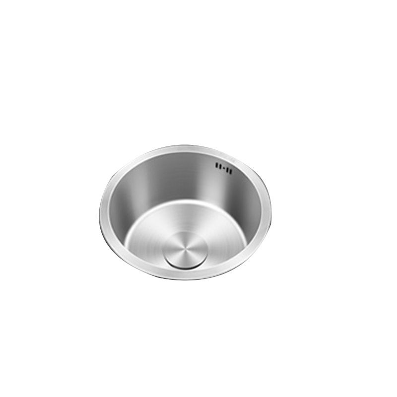 Sikunuo | Contemporary Style Kitchen Sink Stainless Steel Round Kitchen Sink