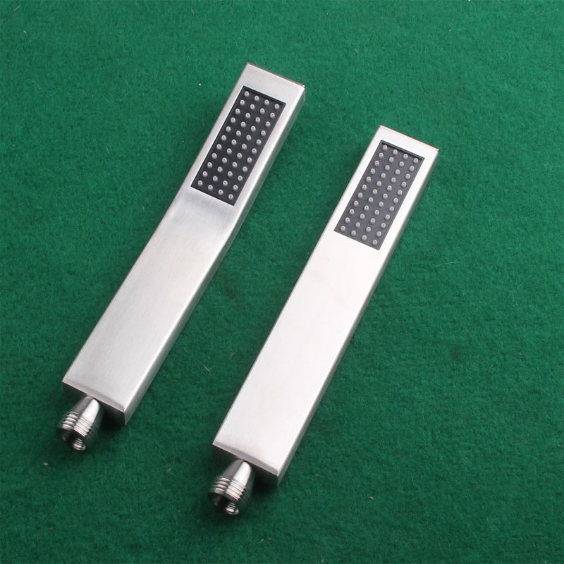 Sikunuo | Simple Rectangle Shower Head 304 Stainless Steel Hand Shower