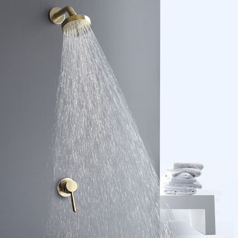 Sikunuo | Stainless Steel Shower Combination Round Fixed Shower Head with Shower Arm