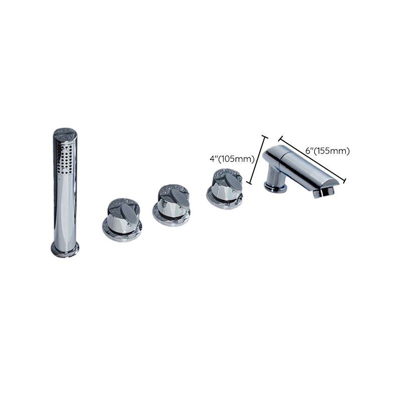 Sikunuo | Contemporary Style Bathroom Faucet Metal Deck Mounted Bathroom Faucet