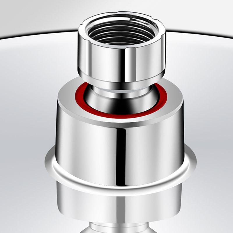 Sikunuo | Contemporary Showerhead Combination Rainfall Chrome Wall Mount Showerhead