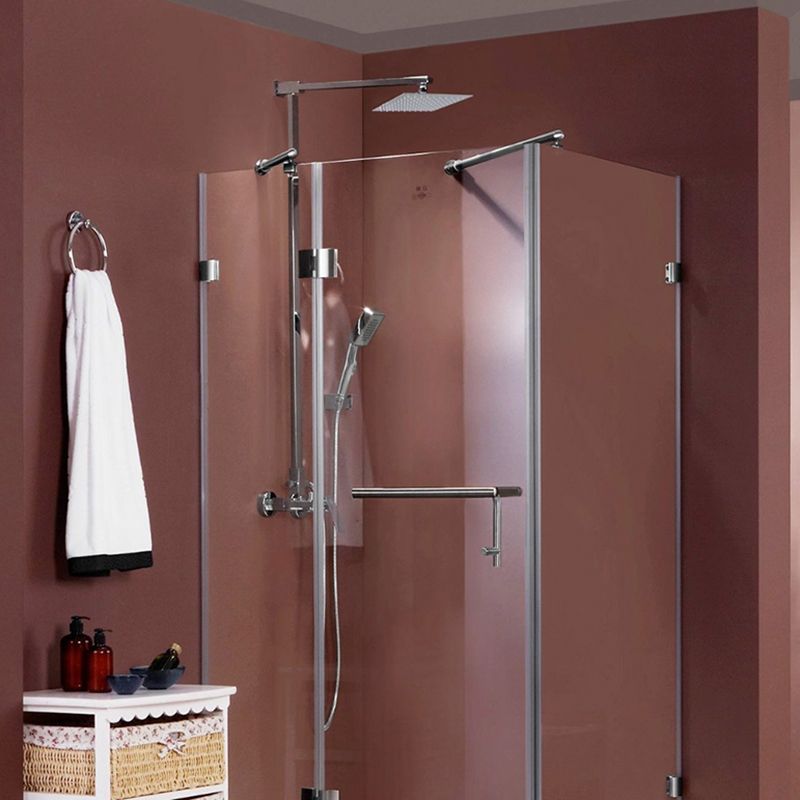 Sikunuo | Contemporary Shower Combo Fixed Shower Head Stainless Steel Wall Mount Square Shower Head
