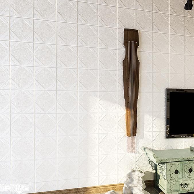 Sikunuo | Modern Wall Covering Peel and Stick Waterproof 3D Print Wall Panel