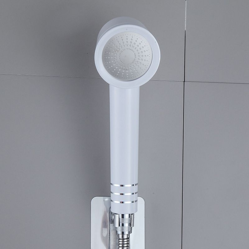 Sikunuo | Contemporary Shower Head Combination White Adjustable Hand Shower