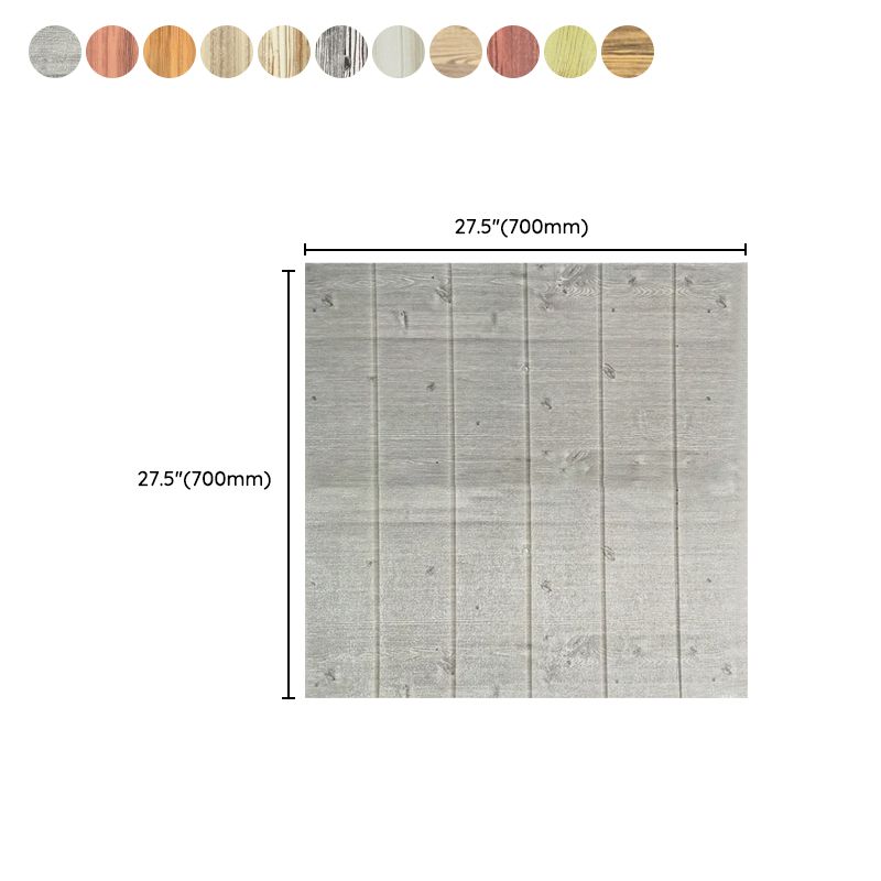 Sikunuo | Modern Tin Wall Paneling Smooth Wall Ceiling Wood Plank Set of 6