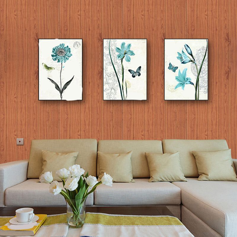 Sikunuo | Living Room Wall Paneling Peel and Stick Wood Look Design Waterproof Wall Paneling