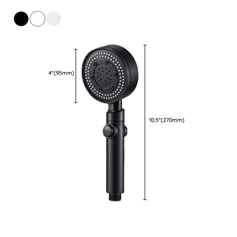 Sikunuo | Contemporary Hand Shower Plastic Round Hand Shower with Self-Cleaning