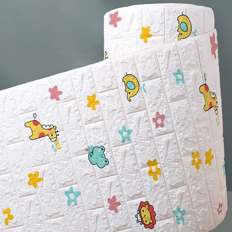 Sikunuo | Modern Cartoon Wall Covering Peel and Stick Wall Ceiling for Bedroom