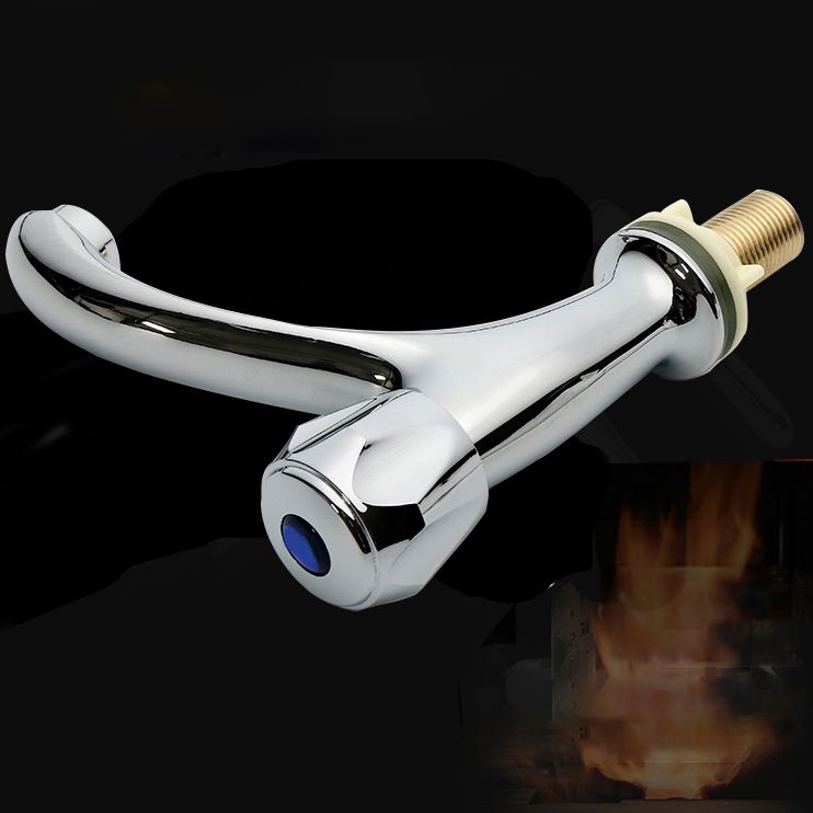Sikunuo | Contemporary Centerset Faucet Knob Handle Low Arc Solid Brass Faucet