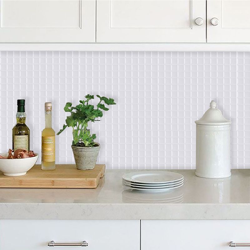 Sikunuo | Peel-and-Stick Tile Square Stain-Resistant Mosaic Peel-and-Stick Tile for the Kitchen