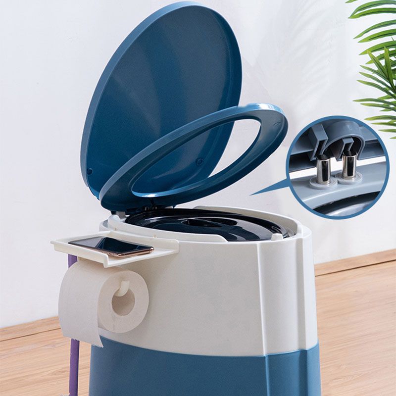 Sikunuo | Contemporary plastic floor-mounted toilet bowl with toilet seat for the bathroom