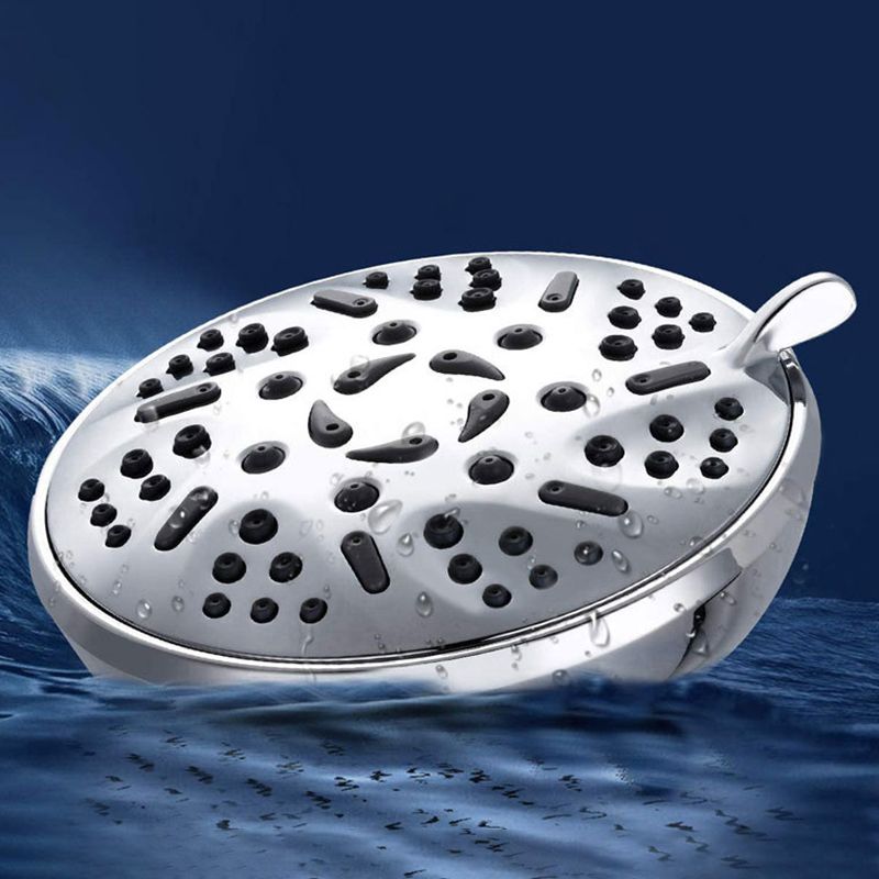 Sikunuo | Round Fixed Shower Head Adjustable Spray Pattern Wall Mounted Shower Head