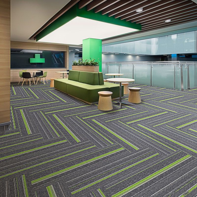 Sikunuo | Dark Color Level Loop Carpet Tile Non-Slip Self-Adhesive Indoor Office Carpet Tiles