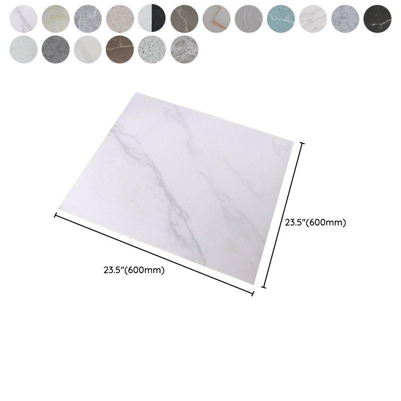 Sikunuo | Peel and Stick Vinyl Floor Low Gloss PVC Flooring with Marble Look