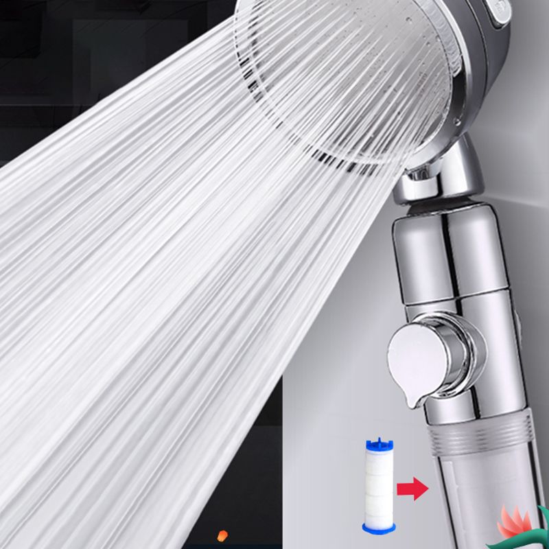 Sikunuo | Modern Handheld Shower Head Silver Round Standard Shower Heads