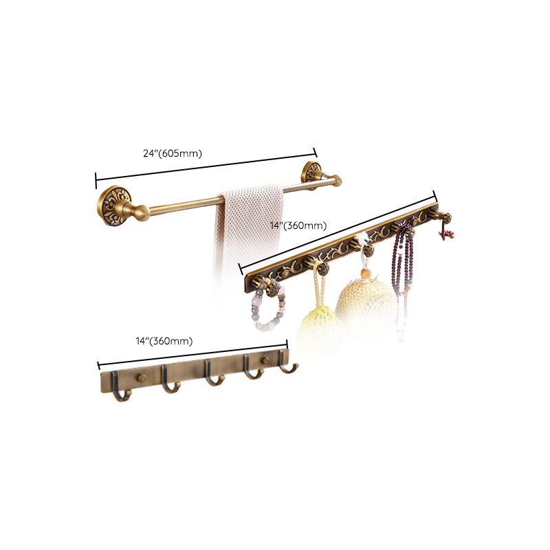 Sikunuo | Traditional Vintage Brass Bathroom Accessories Single Piece or in Set