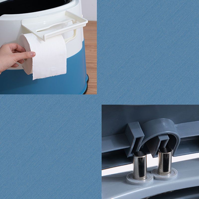 Sikunuo | Contemporary plastic floor-mounted toilet bowl with toilet seat for the bathroom