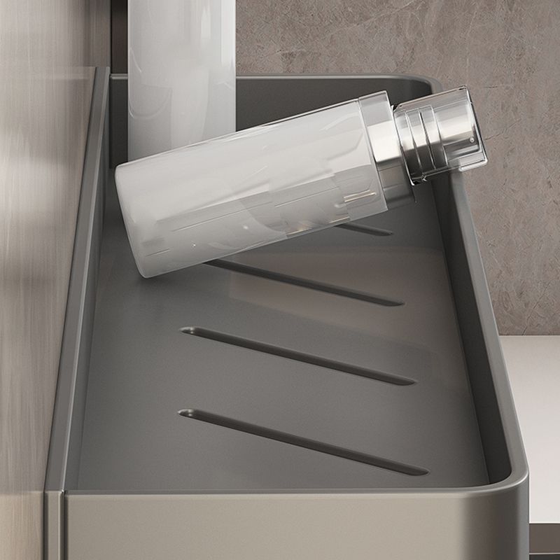 Sikunuo | Minimalist Matte Metal Bathroom Accessory Set Modern Bathroom Shelf