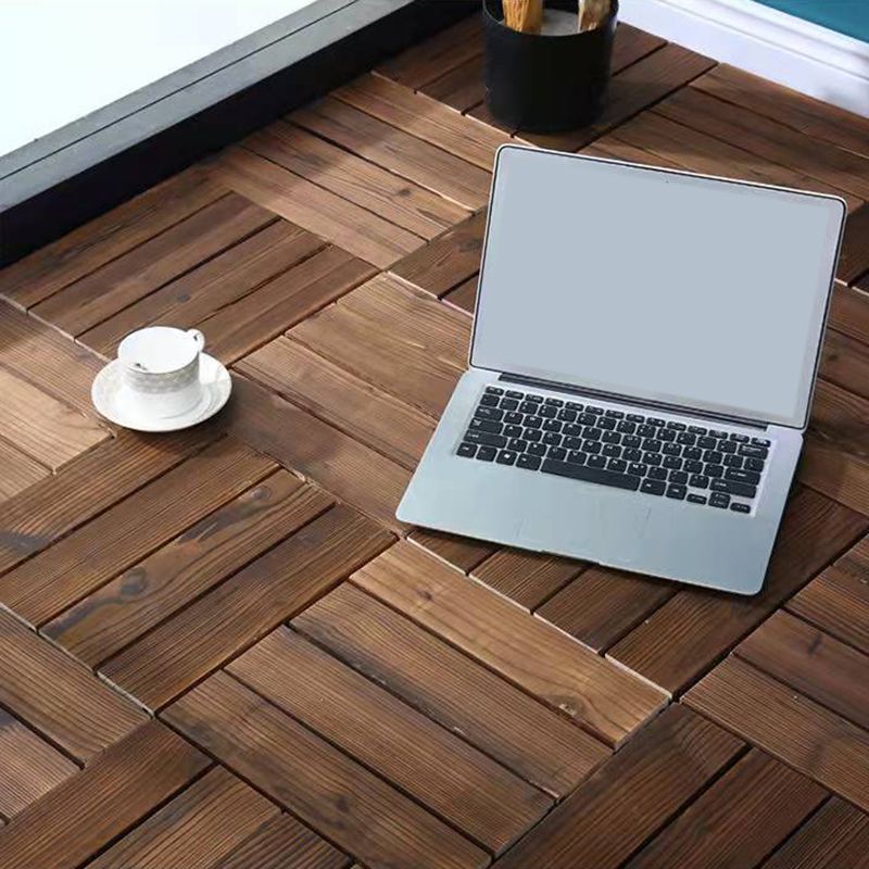 Sikunuo | Wood Terrace Tiles Plug-in System Installation Outdoor Terrace Tiles