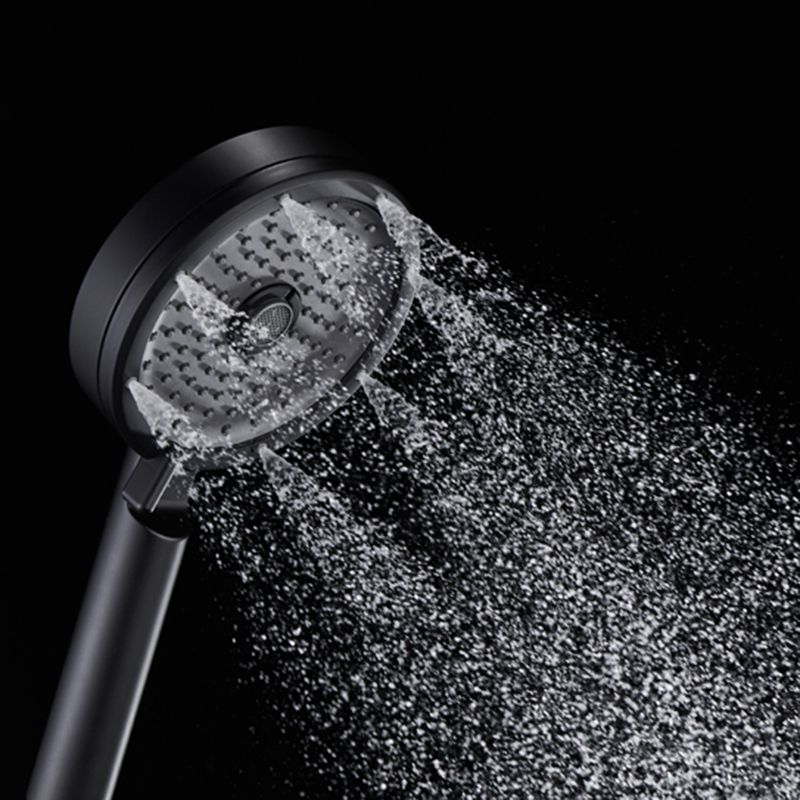 Sikunuo | Matt Black Hand Shower Modern 3-Stream Round Wall Mounted Hand Shower