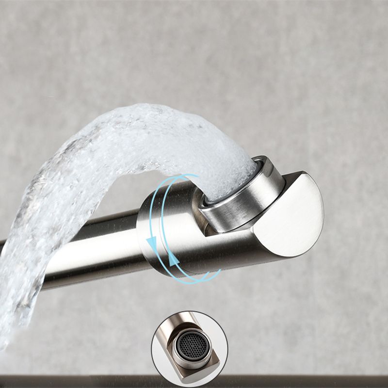 Sikunuo | Modern Pull-down Faucet Single Handle Wall Mounted Pot Filler Low Profile 1 Holder Filler