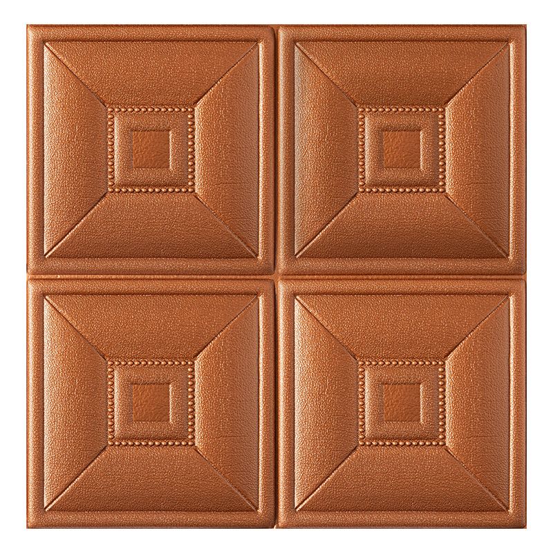 Sikunuo | Glam Style Foam Water-Resistant Wall Cladding Living Room 3D Embossing Wall Cladding