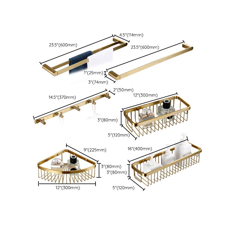 Sikunuo | Traditional Style Brass Bathroom Accessories as Single Piece or in Set made of Metal