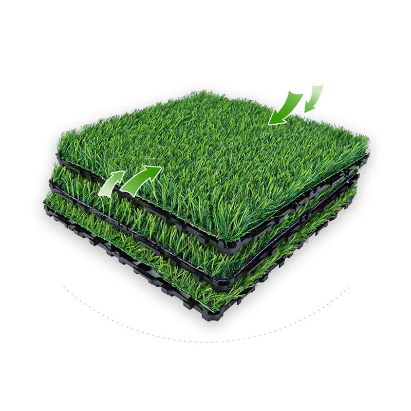 Sikunuo | Outdoor Deck tiles with striped detail composite snap parts wood deck tiles