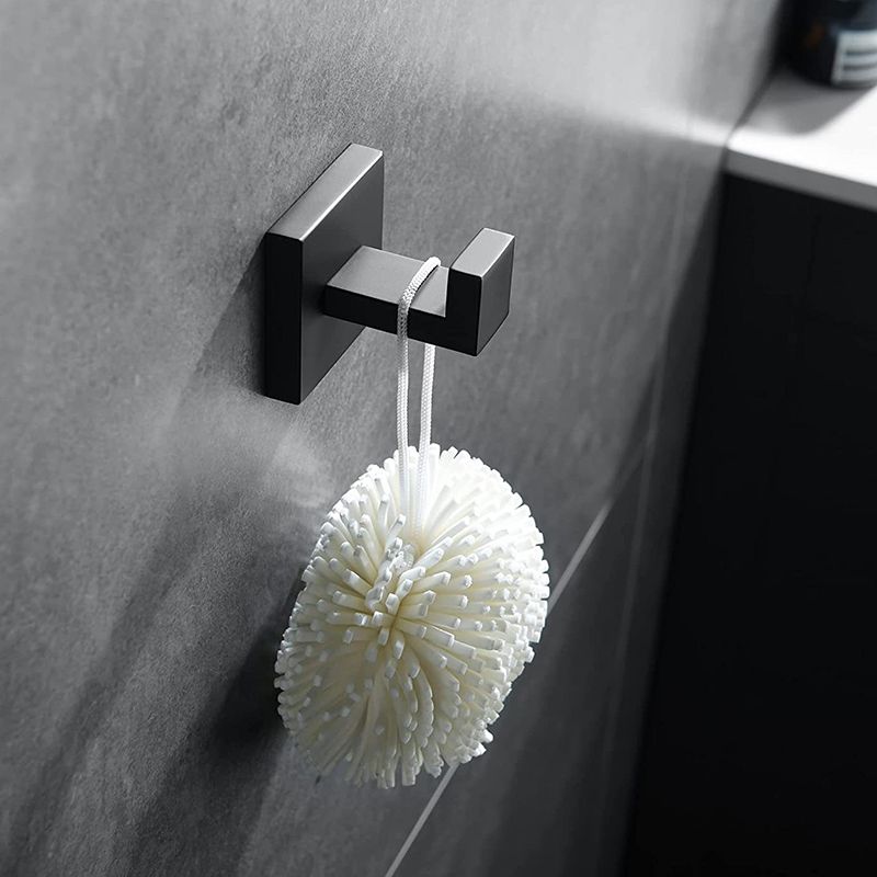 Sikunuo | 7-piece bathroom accessory set made of stainless steel with paper holder/robe hook/towel ring bar
