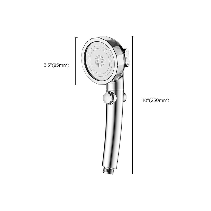 Sikunuo | Modern Handheld Shower Head Silver Round Standard Shower Heads