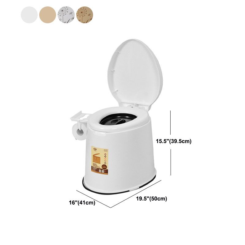 Sikunuo | Modern Plastic Floor-Mounted Toilet Bowl with Seat for the Bathroom