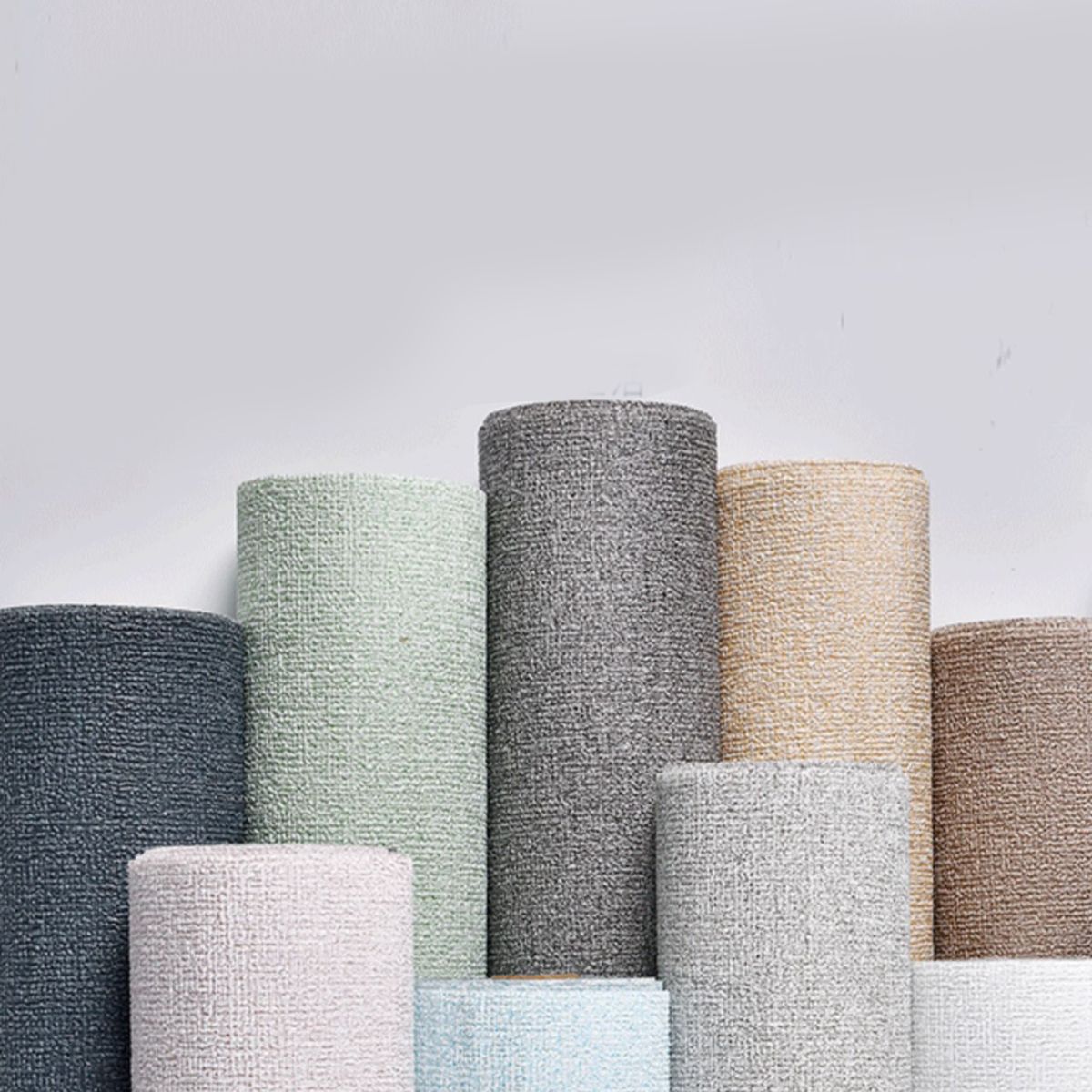 Sikunuo | Modern Pearl Wainscoting Flax Wall Access Panel Self-Adhesive Wall Panels