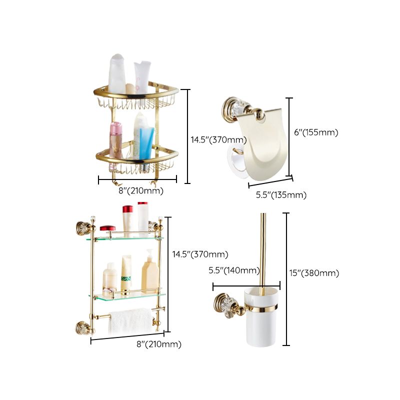 Sikunuo | Traditional Brass Bathroom Accessories Single Item or Set