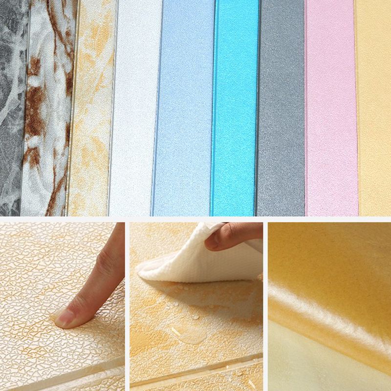 Sikunuo | Glam Wall Covering Peel and Stick Texture Effect Design Square Wall Panel