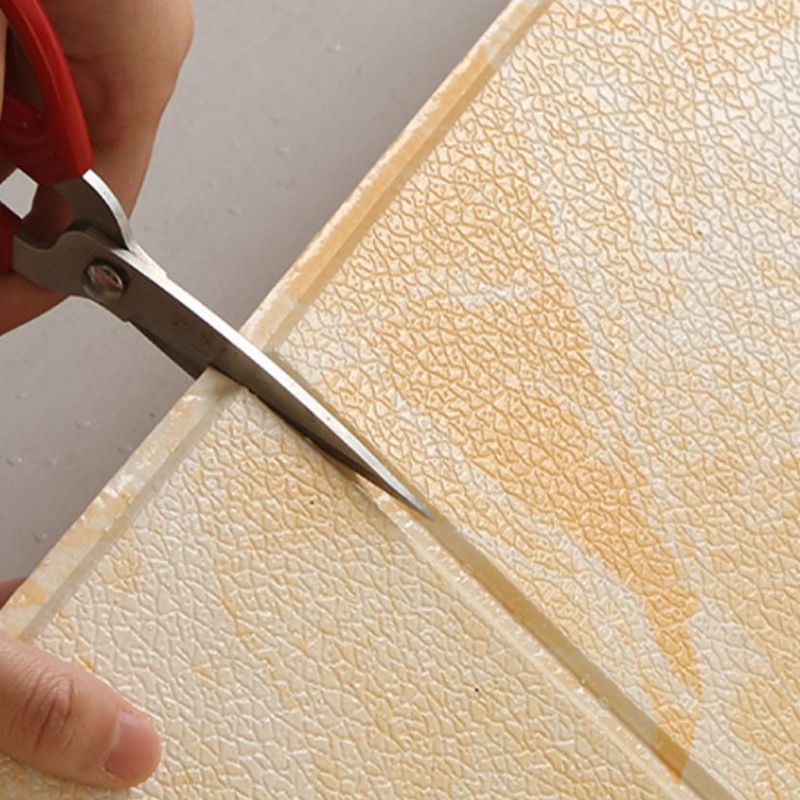 Sikunuo | Glam Wall Covering Peel and Stick Texture Effect Design Square Wall Panel