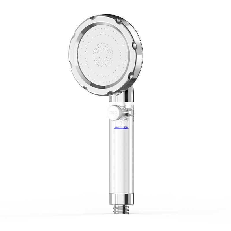 Sikunuo | Silver Hand Shower Standard Round Showerhead Combo