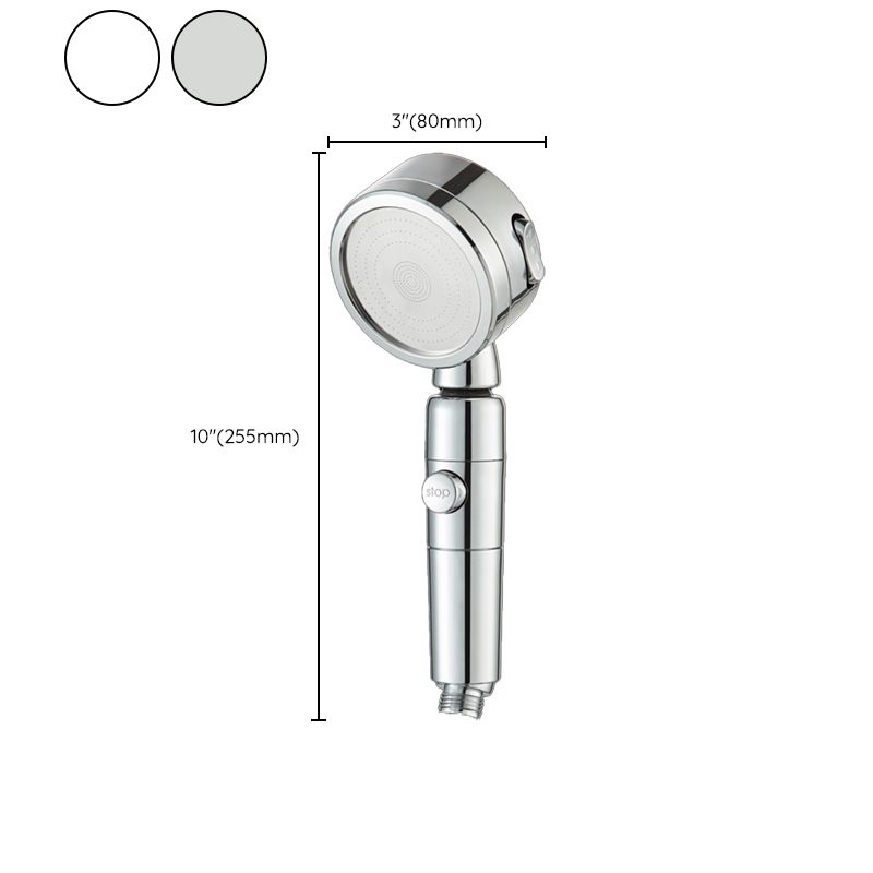 Sikunuo | Contemporary 3 Jet Shower Head Adjustable Spray Pattern Rotatable Handheld Shower